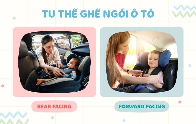 So sánh giữa hai tư thế lắp ghế phổ biến để ba mẹ có lựa chọn đúng đắn