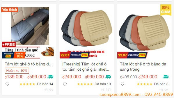 Các mẫu lót ghế da thường mang lại vẻ ngoài sang trọng và đồng bộ với nội thất xe