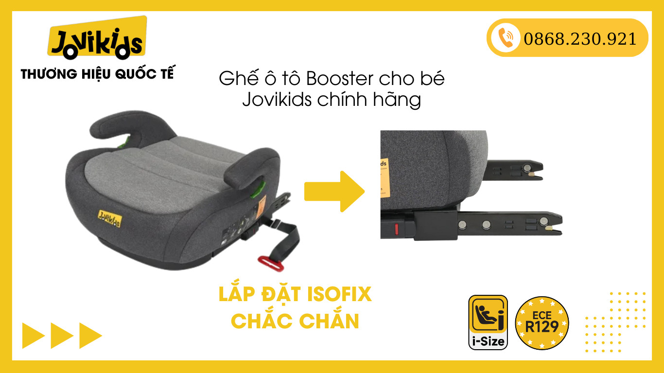 So sánh các tính năng và cách lắp đặt ghế booster cho bé