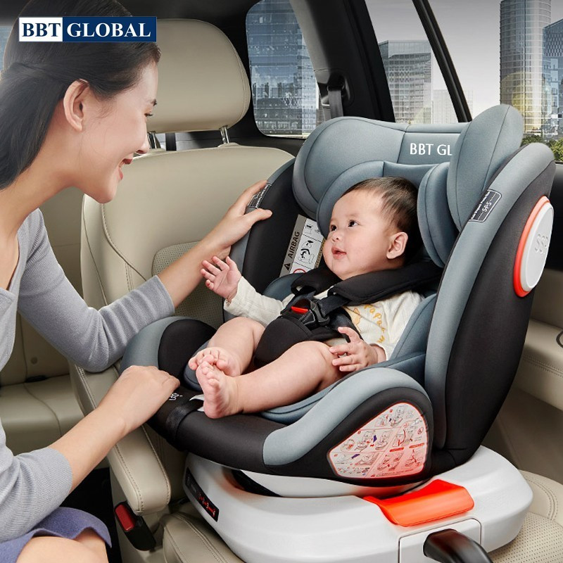 Mẫu ghế ngồi ô tô GX303 thiết kế chắc chắn với khung nhựa nguyên sinh bảo vệ trẻ toàn diện