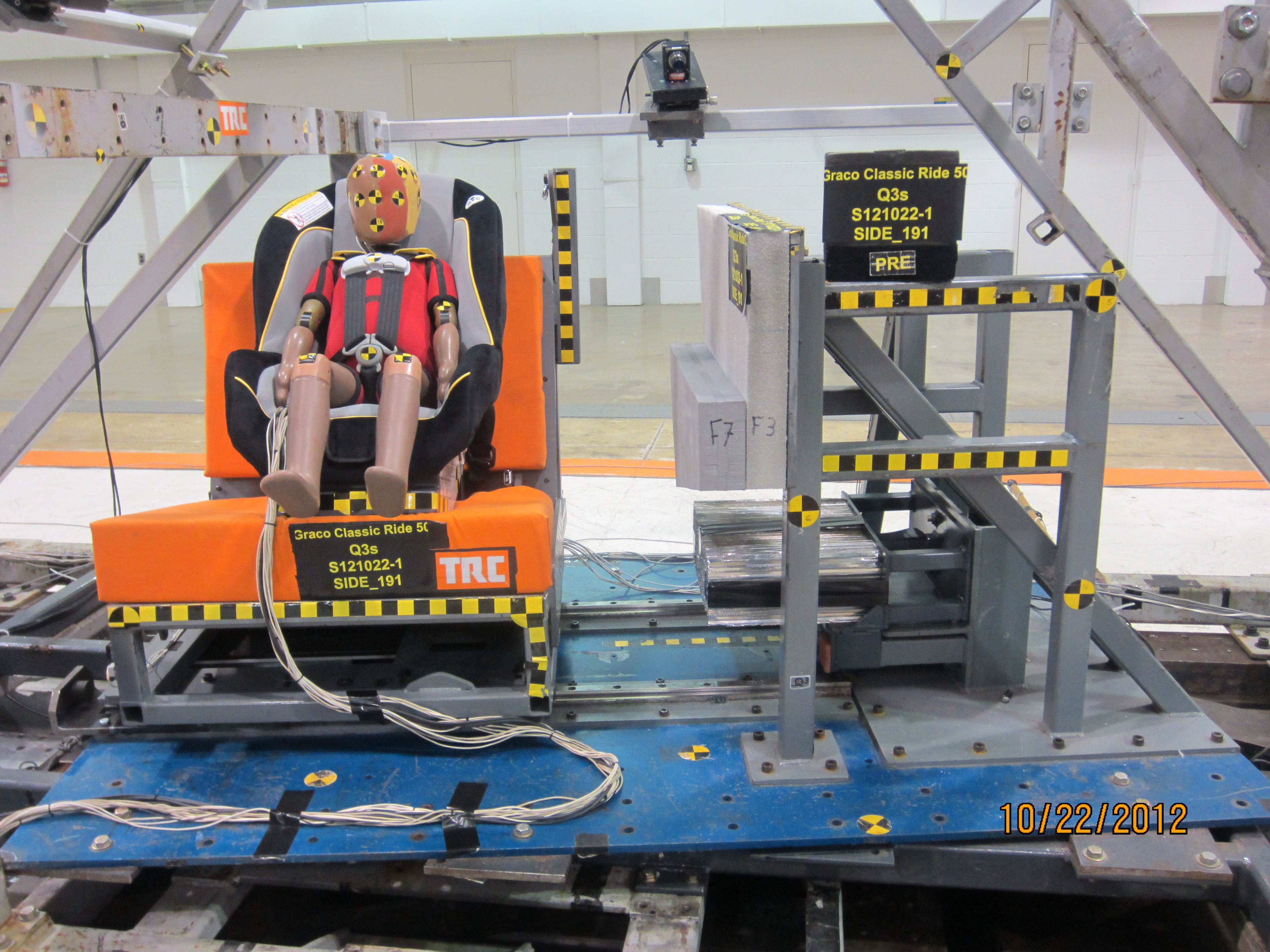 Thử nghiệm va chạm crash test để kiểm định chất lượng ghế an toàn trẻ em trên ô tô
