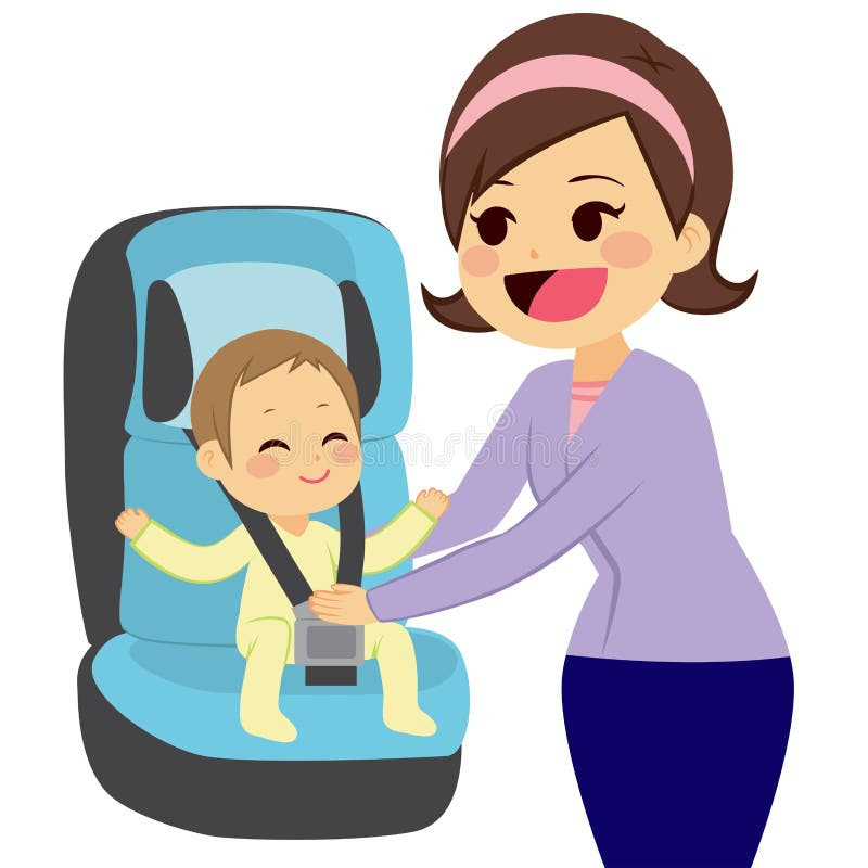 Lắp ghế an toàn trẻ em trên ô tô phía bên phải sát cửa lề đường