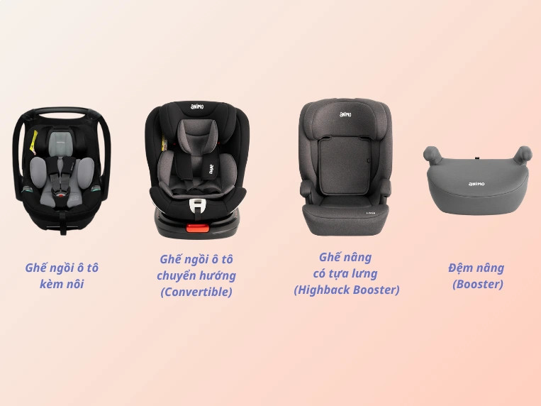 Lựa chọn loại ghế phù hợp với từng giai đoạn phát triển của trẻ