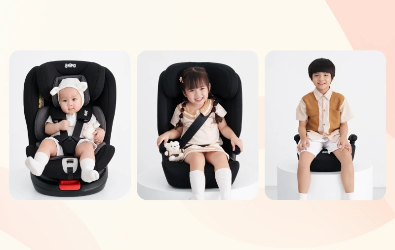 Mẫu ghế an toàn hiện đại dành cho trẻ nhỏ trên xe hơi