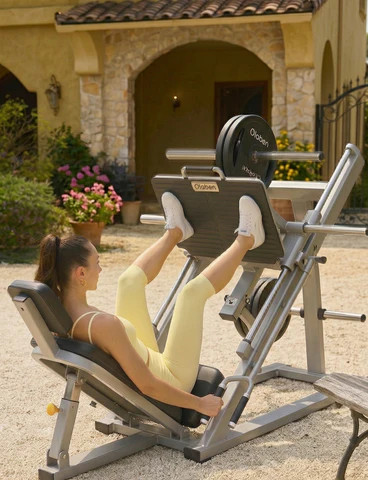Vị trí chân cao giúp giảm áp lực cho gối và tập trung lực vào vùng mông