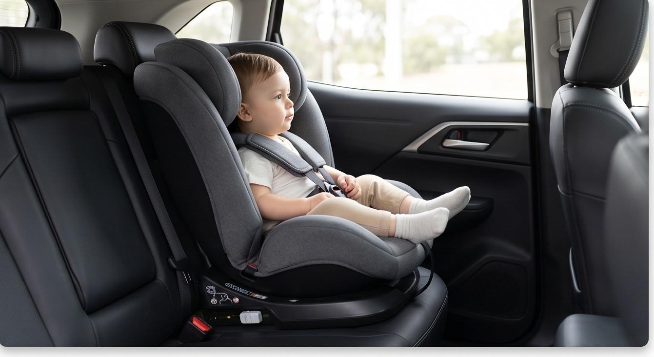 Lắp đặt ghế an toàn cho trẻ em trên ô tô Mitsubishi Xforce với hệ thống ISOFIX chuẩn xác