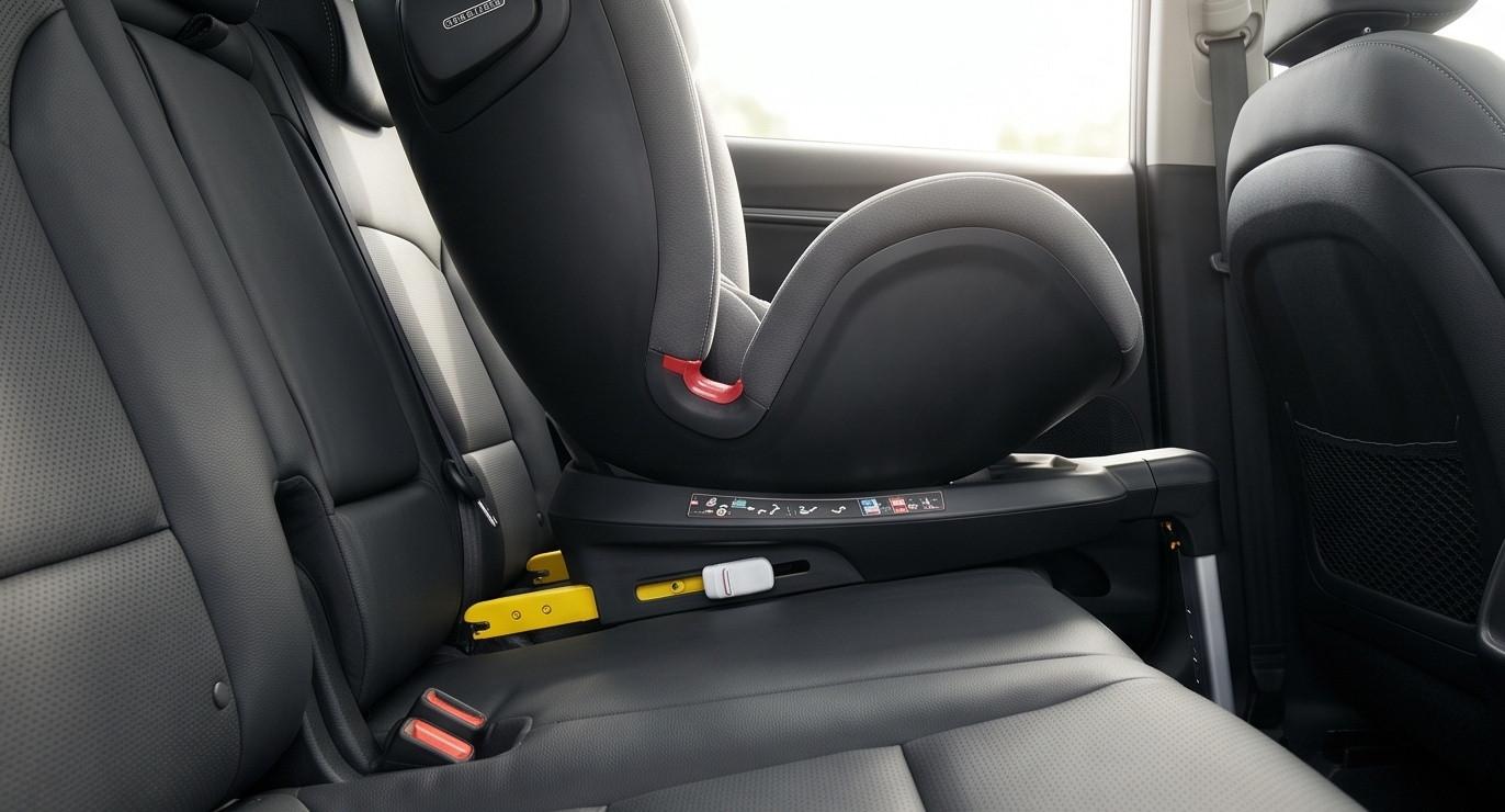 Lắp đặt ghế an toàn cho trẻ em trên ô tô bằng hệ thống ISOFIX hiện đại trên xe Kia Carens
