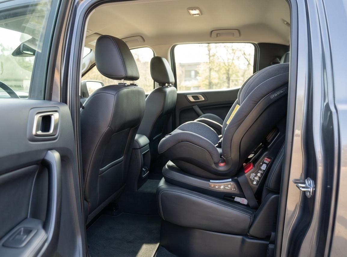 Lắp đặt ghế an toàn cho trẻ em trên ô tô Ford Ranger sử dụng hệ thống ISOFIX chắc chắn