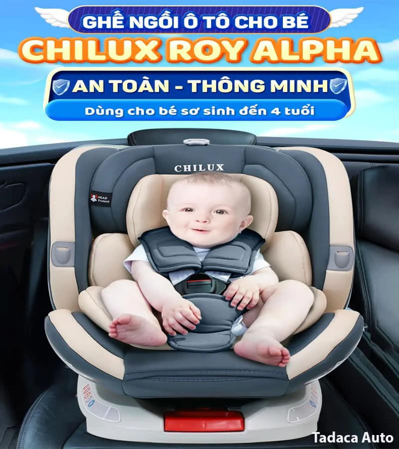 Chế độ lắp ngược chiều của ghế an toàn trẻ em Chilux dành cho trẻ sơ sinh