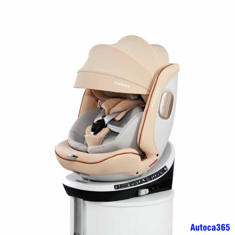 Tính năng xoay 360 độ tiện lợi của dòng ghế an toàn trẻ em trên ô tô Chilux