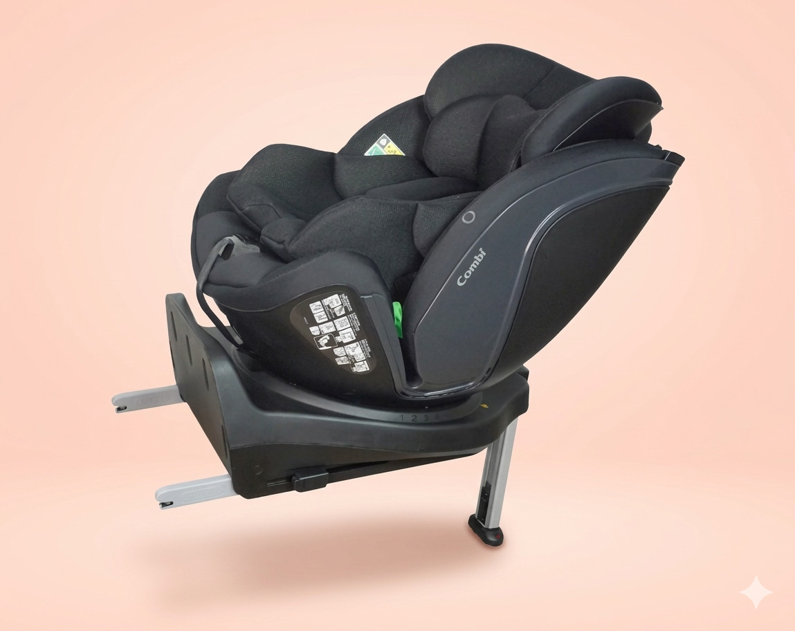 Ghế ô tô Combi CrossAge SL Plus với hệ thống ISOFIX hiện đại và khung ghế chịu lực