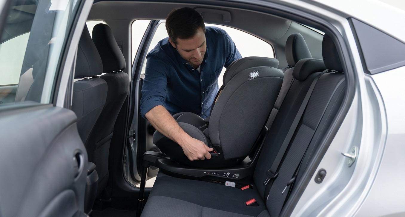 Lắp đặt ghế an toàn trẻ em trên ô tô Toyota Vios với không gian rộng rãi