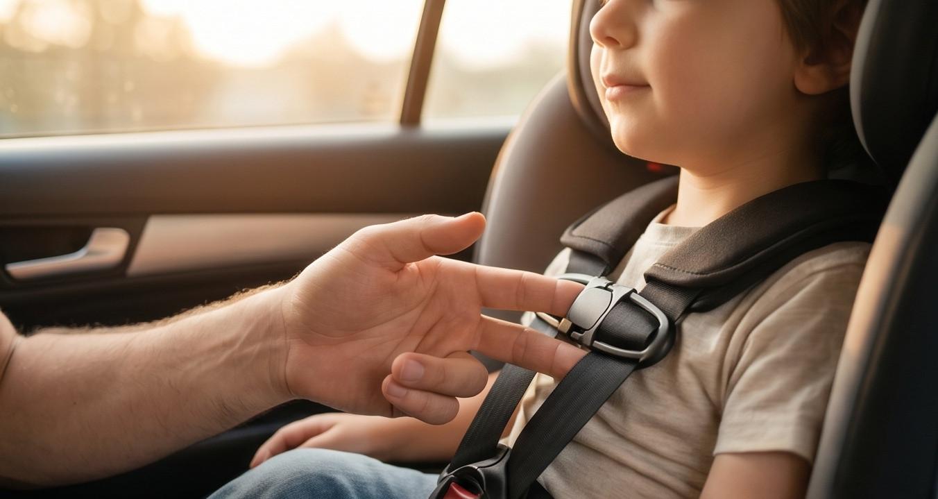 Cách kiểm tra độ căng của dây đai trên ghế an toàn trẻ em trên ô tô để đảm bảo an toàn