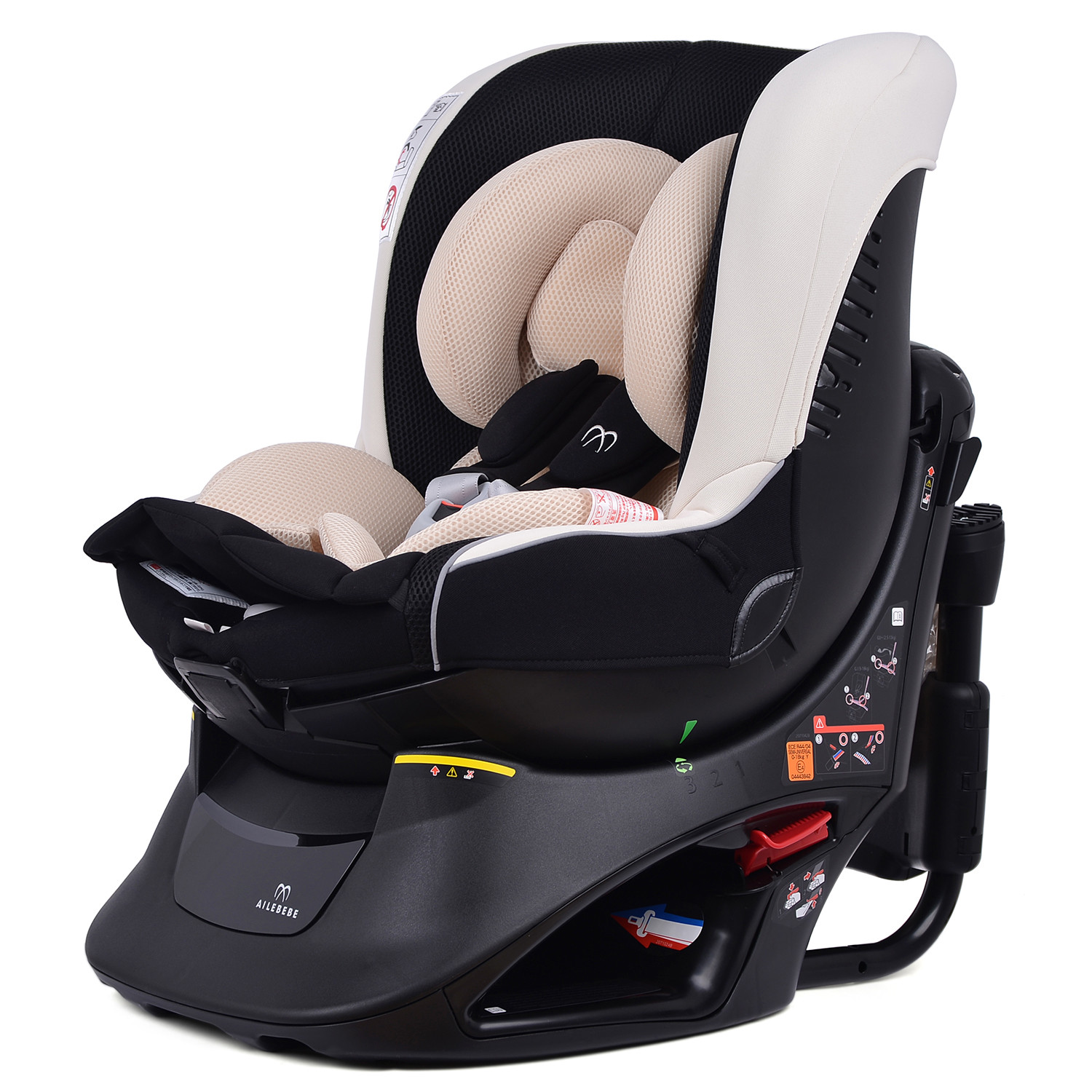 Hệ thống chân chống lực và chốt ISOFIX của ghế an toàn trẻ em trên ô tô