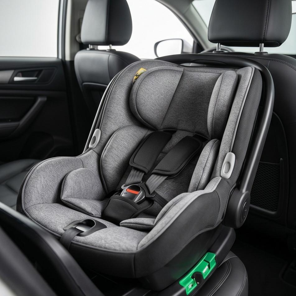 Sử dụng nôi an toàn trên ô tô cho trẻ sơ sinh tích hợp hệ thống ISOFIX chắc chắn