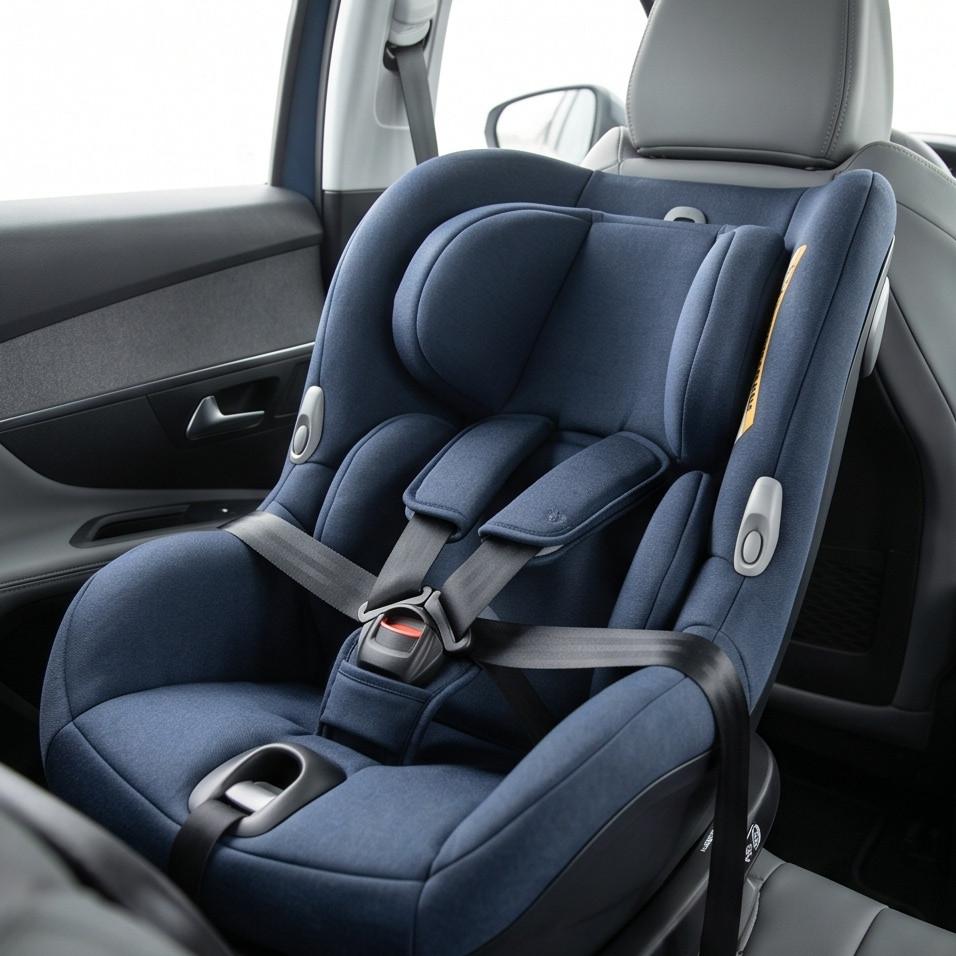 Sử dụng nôi an toàn trên ô tô cho trẻ sơ sinh đặt đúng cách trên xe Peugeot