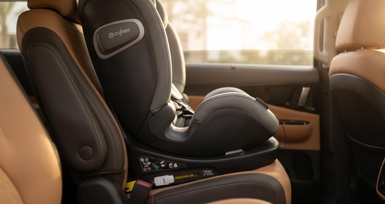 Lắp đặt ghế an toàn trẻ em trên ô tô Kia Carnival đúng vị trí tránh túi khí rèm