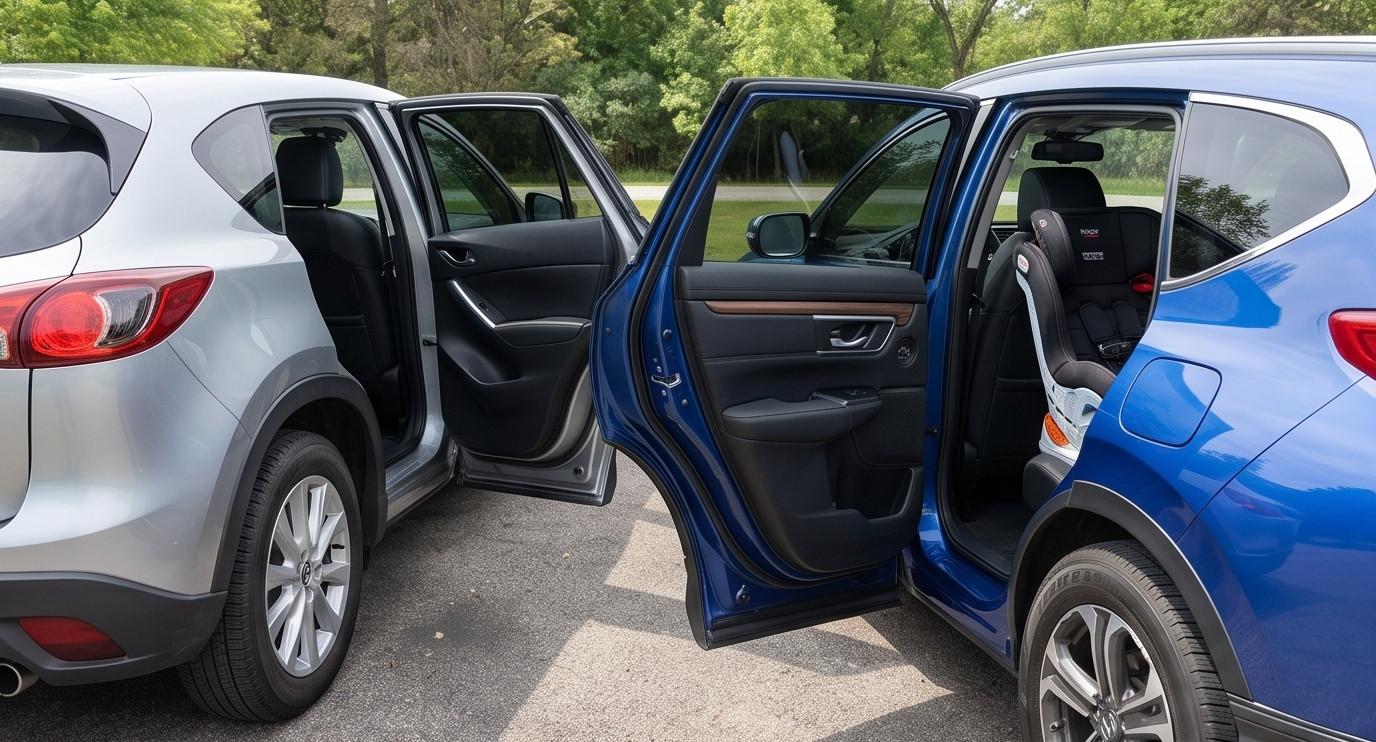 So sánh không gian lắp ghế an toàn trẻ em: Mazda CX-5 vs Honda CR-V
