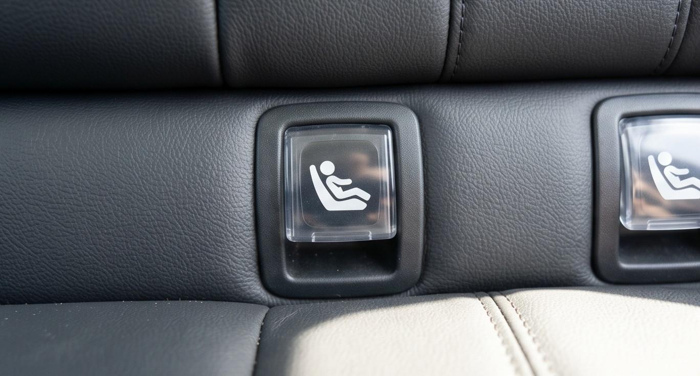 Hệ thống điểm neo ISOFIX trên ghế sau xe Subaru Forester 2021 hỗ trợ lắp ghế an toàn trẻ em